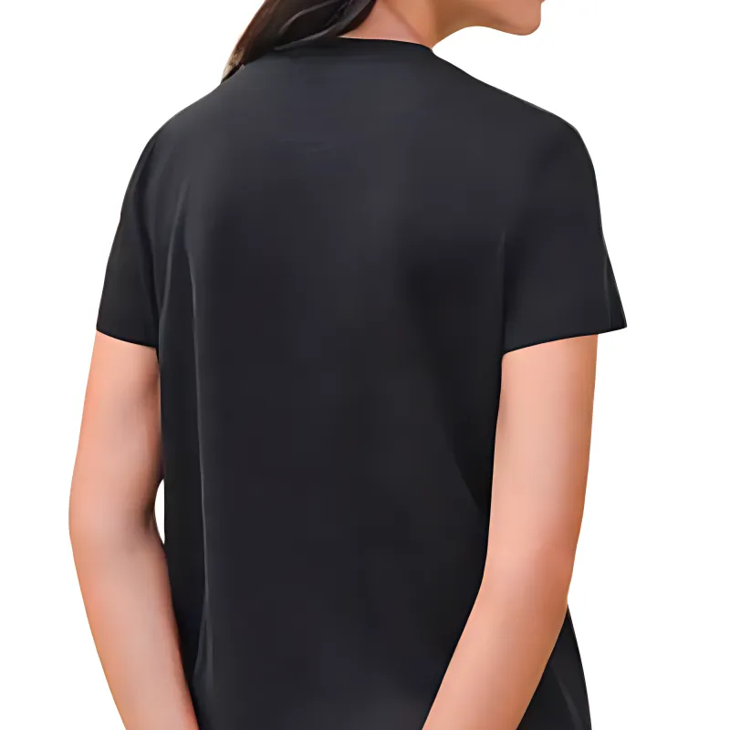 HERMES Short Sleeved Dresses Women's Black-3