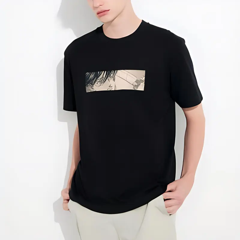 UNIQLO Uniqlo X Attack On Titan T Shirt Unisex Black-2