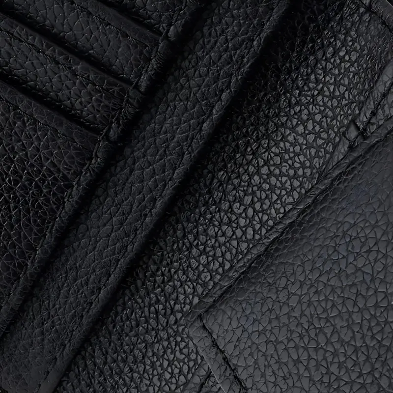 EMPORIO ARMANI Cow Leather Wallet Men's Black-3