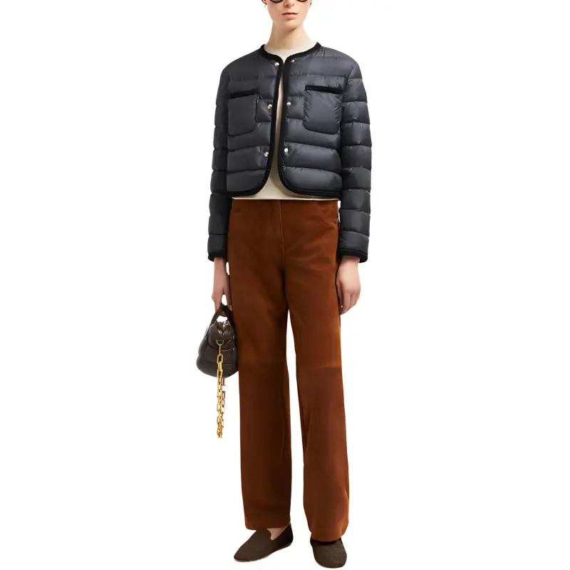 Moncler Gencay Braided Trim Short Down Jacket-1