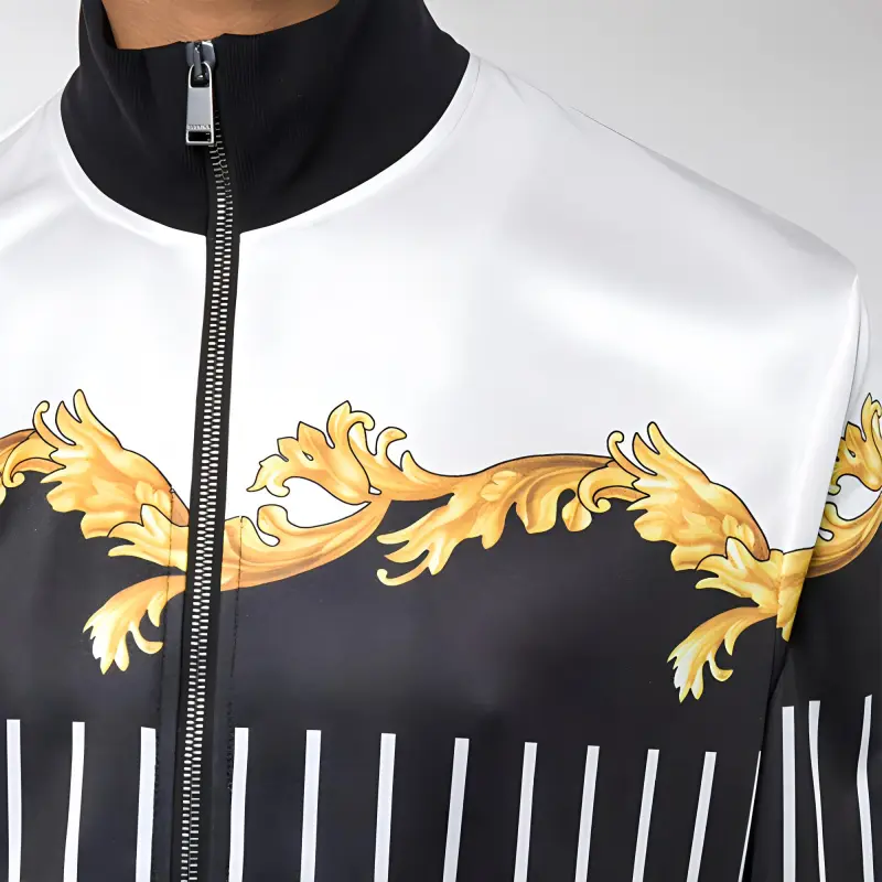 VERSACE Jackets Coats Men's Black-5
