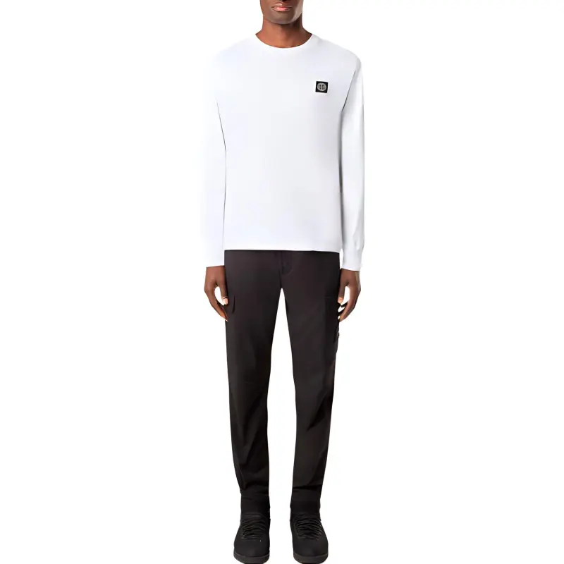 STONE ISLAND Compass Patch Logo Long-Sleeve T-Shirt-2