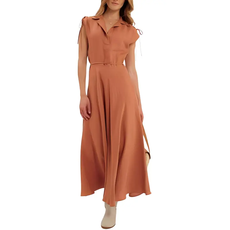 INES DE LA FRESSANGE Sleeveless Dress Women's Caramel-1
