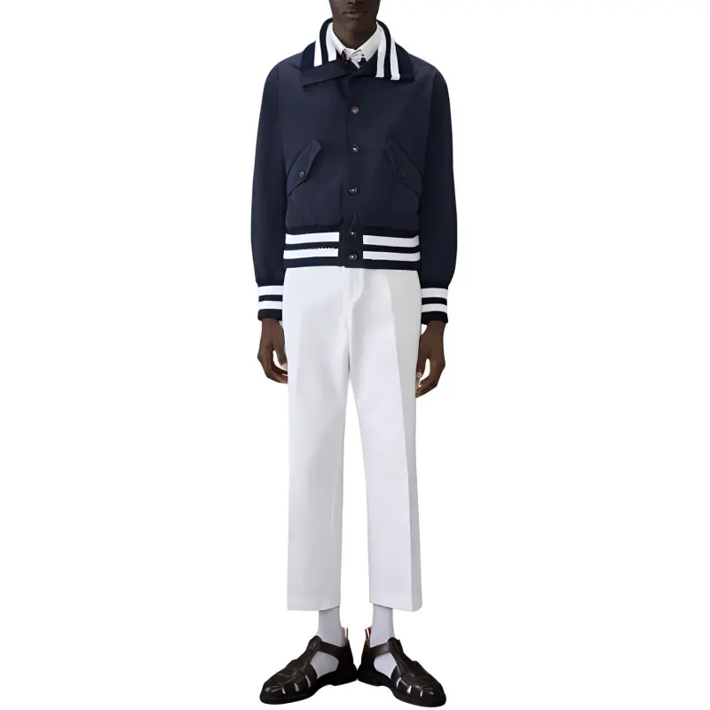 THOM BROWNE 4 Bar Stripe Flight Jacket-3