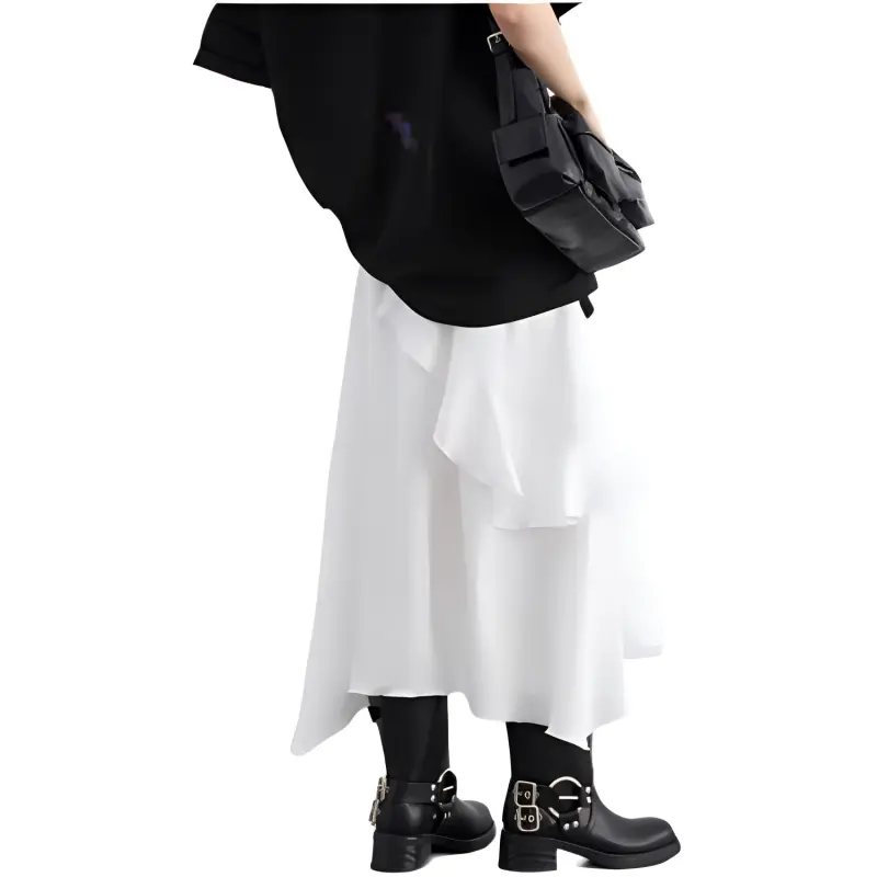 CHIC VEN Casual Long Skirt A Shape Fishtail Dress Women's-3