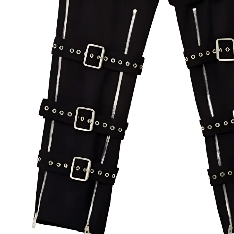 LOEWE Wool Gabardine Bondage Belted Trousers-4