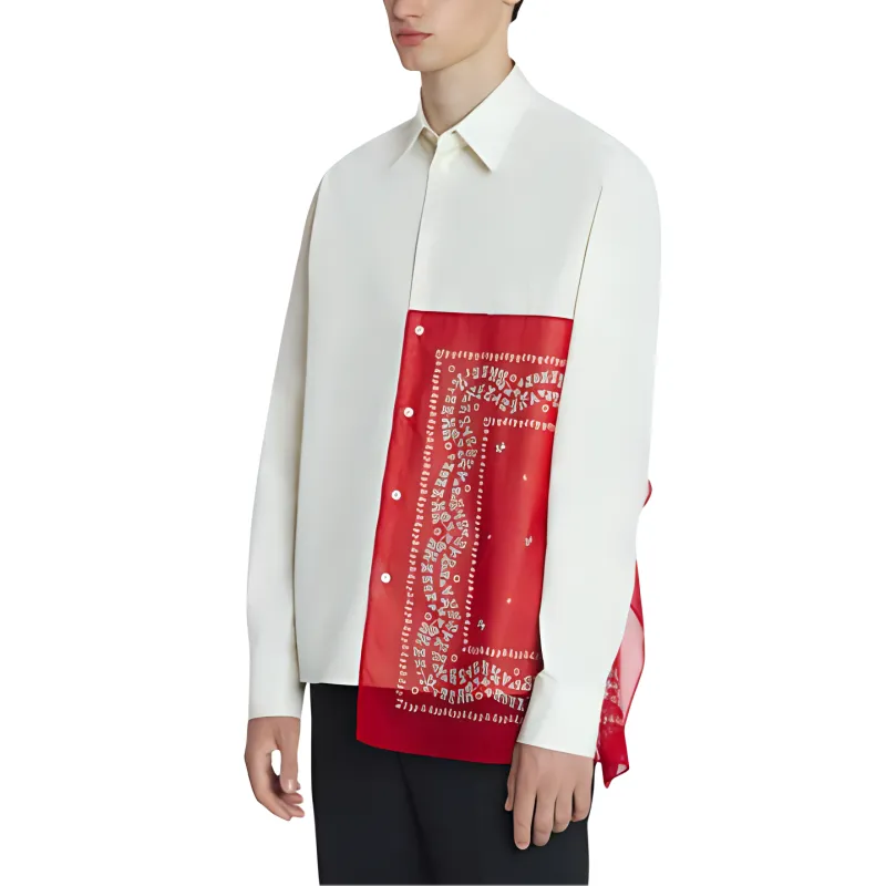 Lanvin Rateau Bandana Boxy Shirt-3