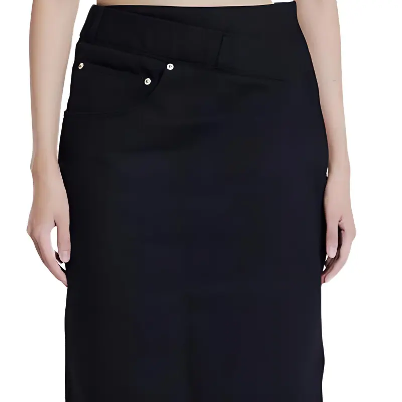 LOEWE Deconstructed Designed Denim Midi Skirt-4