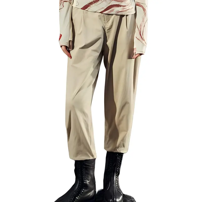 Rizhuo Casual Pants Women's Yearly Beige-2