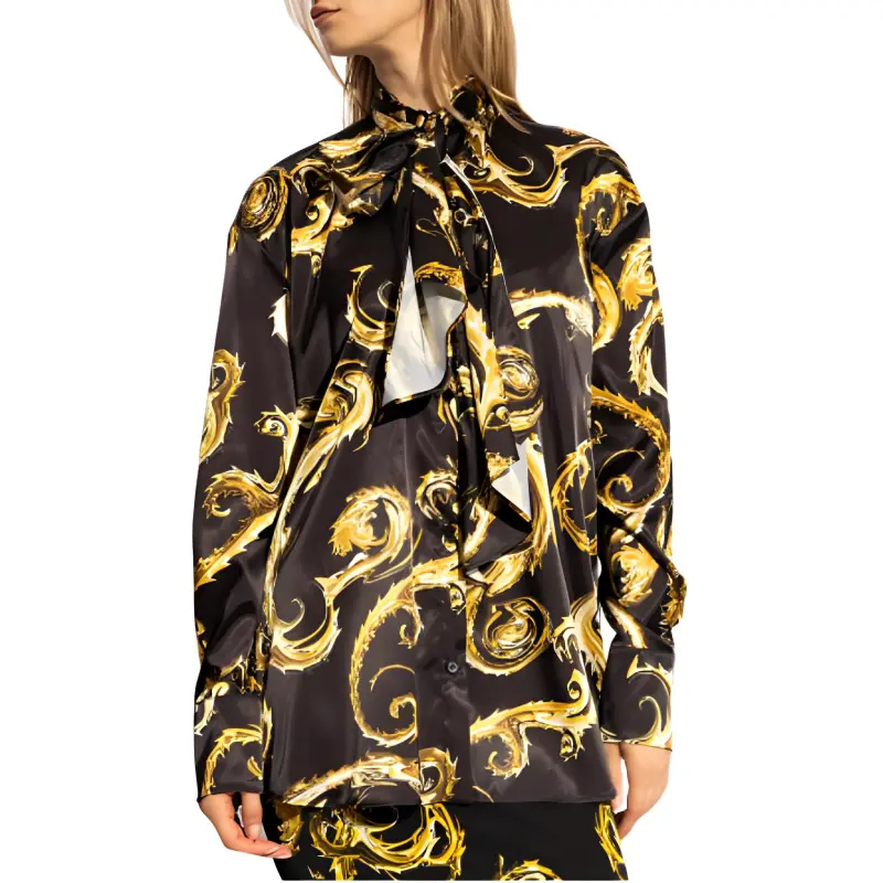 VERSACE JEANS COUTURE Tied Spike print Shirt-1