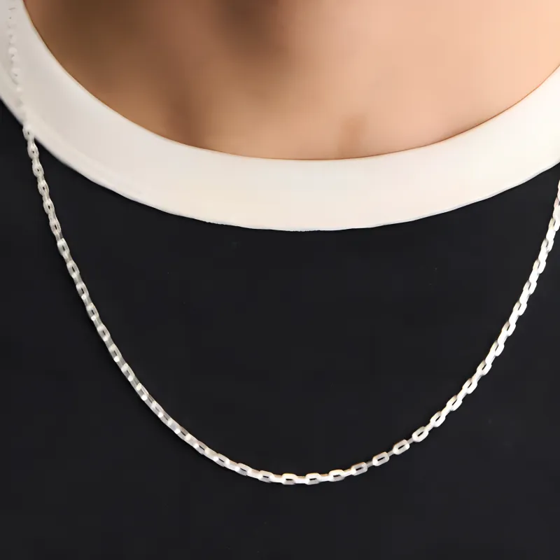 ZARA Brass Necklaces Men's Silver-2