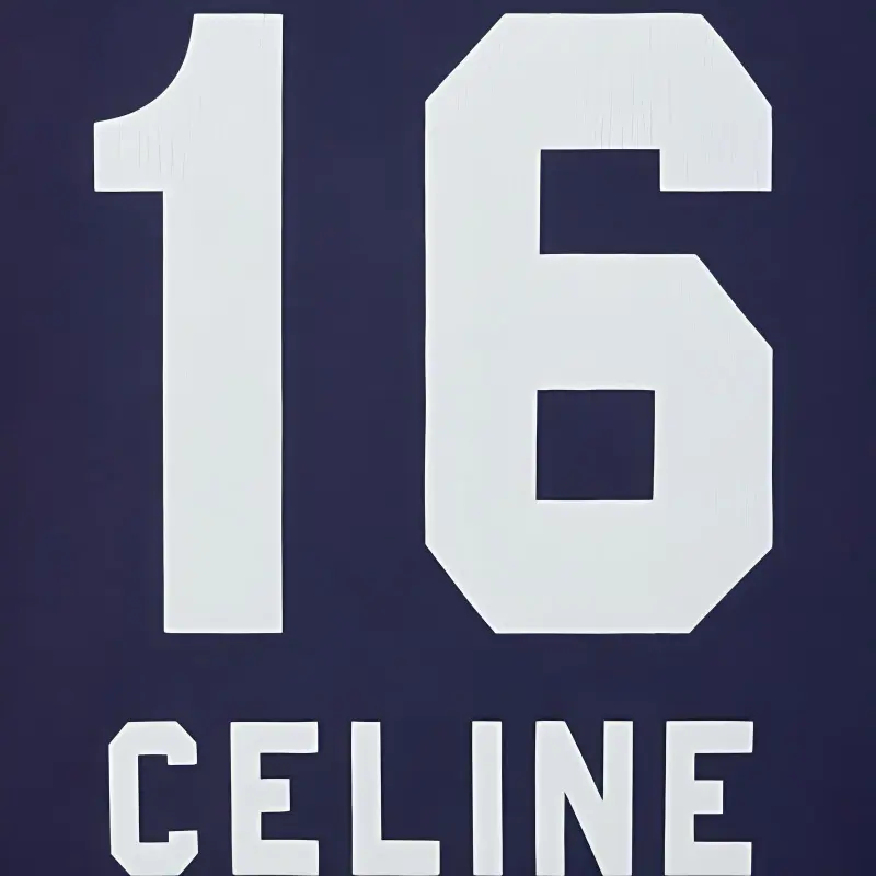 CELINE T shirt 70's Cropped CELINE Jersey Coton-3