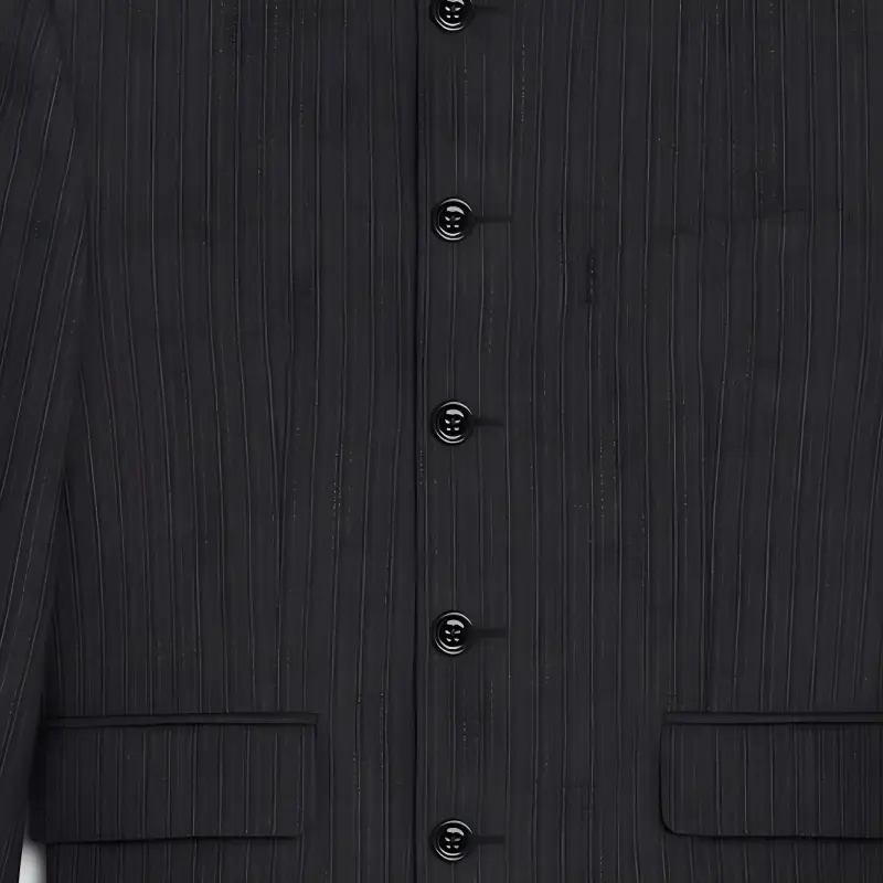CELINE Short Mods Jacket In Wool Gabardine-4