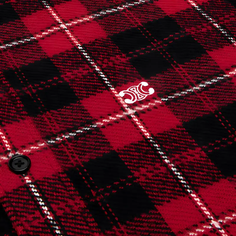CELINE Shirts Unisex Red/Black-3