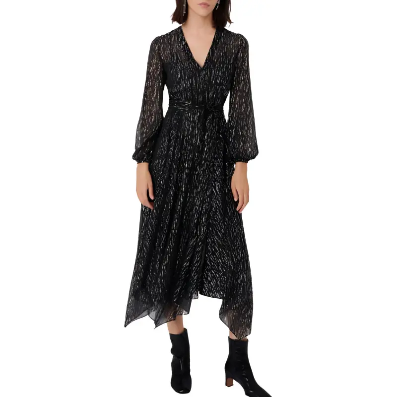 Maje Long-Sleeved Dresses Women's Black-3