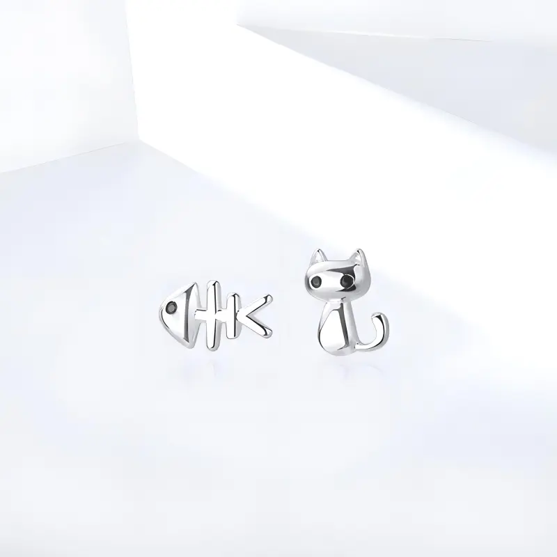 SHEEHHYY Alloy Stud Earrings Women's-2