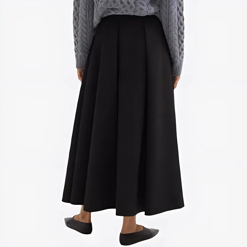 THEORY Pleated Midi Skirt-3