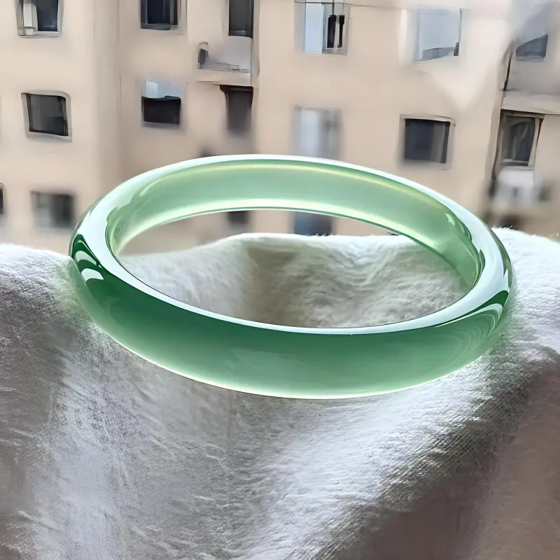 Grace Chalcedony Jade Bangles Women's-6