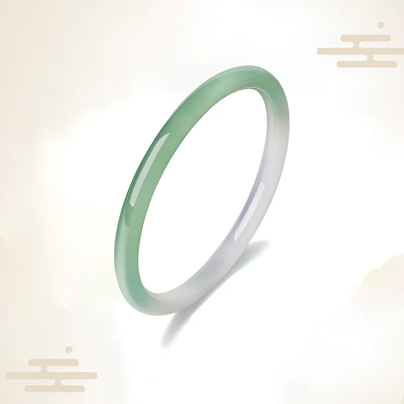 Chongqing Gold Store Chalcedony Bangles Women's-2
