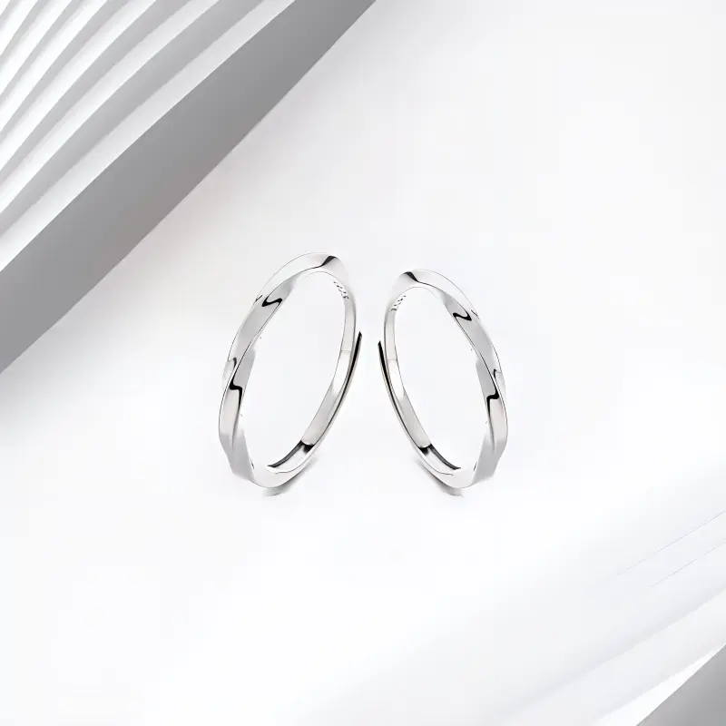 LuluCanaan 999 Fine Silver Rings Unisex-1