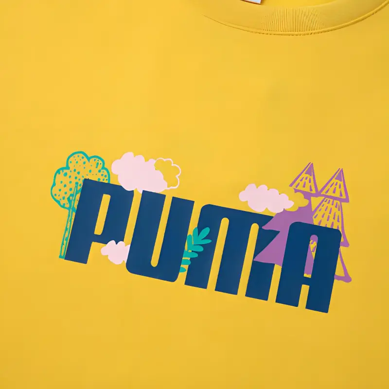 PUMA Short-Sleeved Dresses Women's Yellow-2