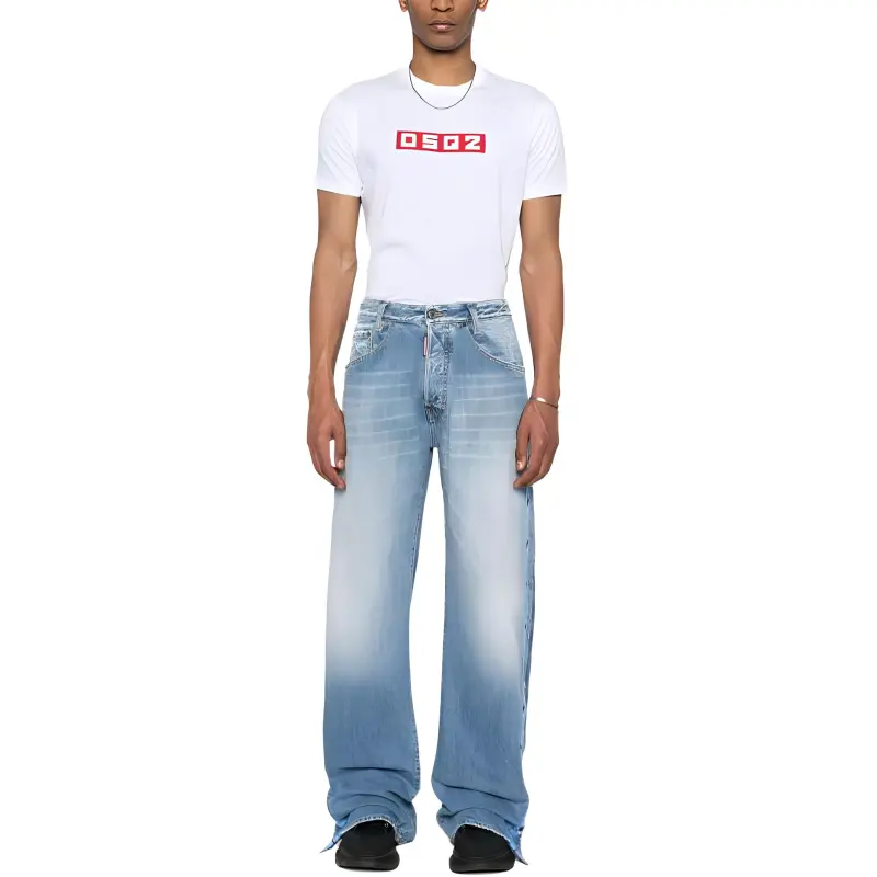 DSQUARED 2 D2 Logo Patch Crewneck T Shirt-1