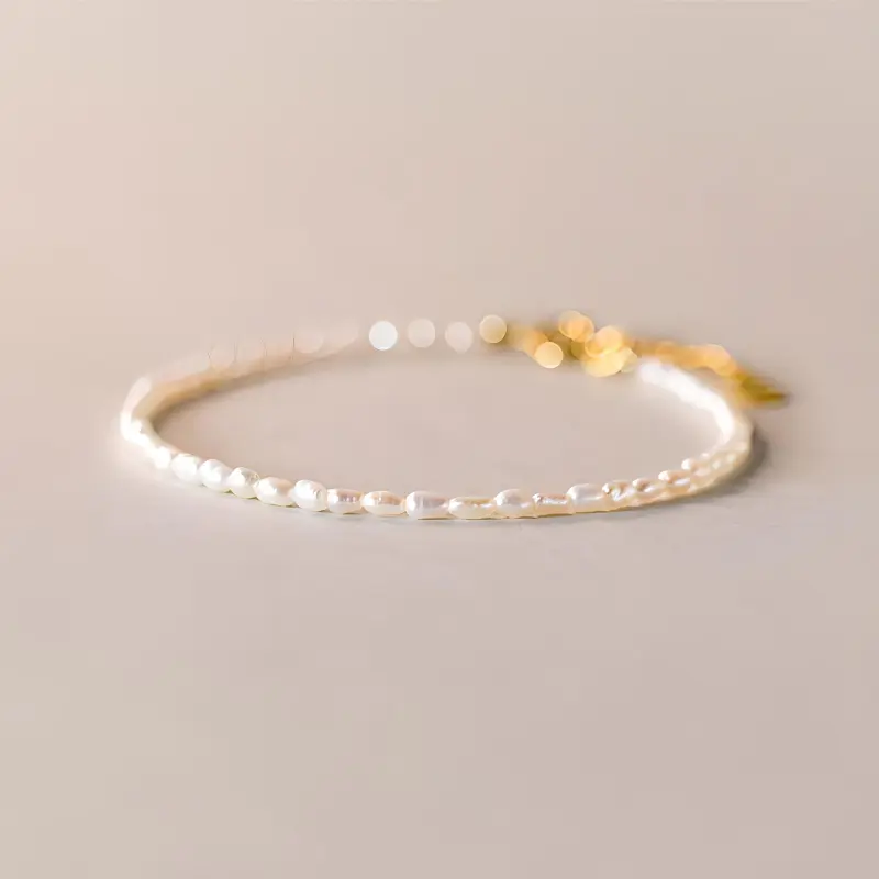 CARAT'S DIARY S925 Silver Pearl Bracelets Women's-3
