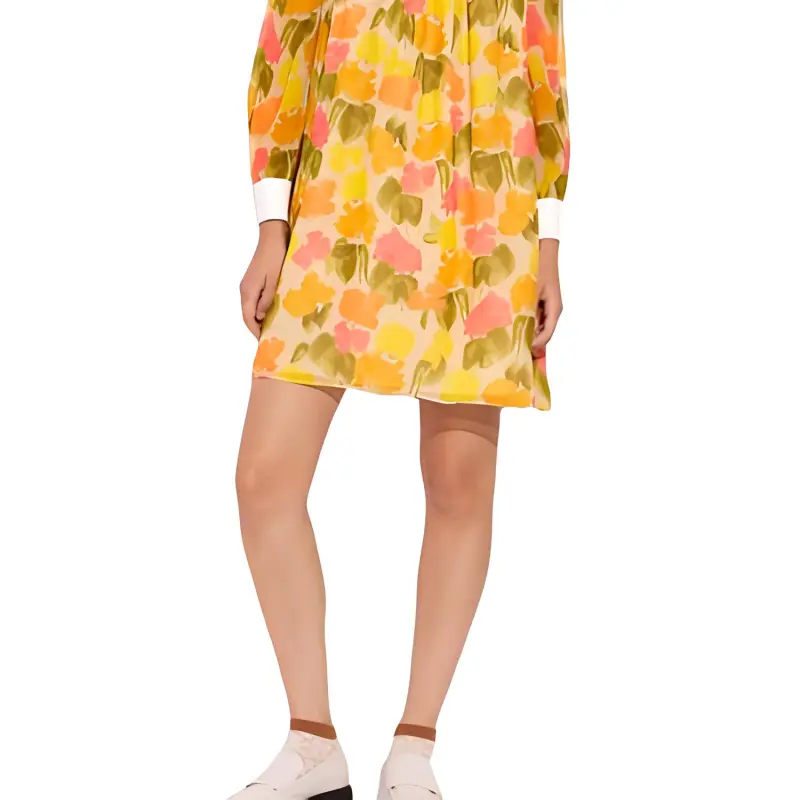 COACH Long Sleeved Dresses Women's Yellow-4