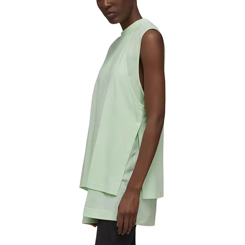 Y-3 Asymmetric Layered-effect T-shirt-4