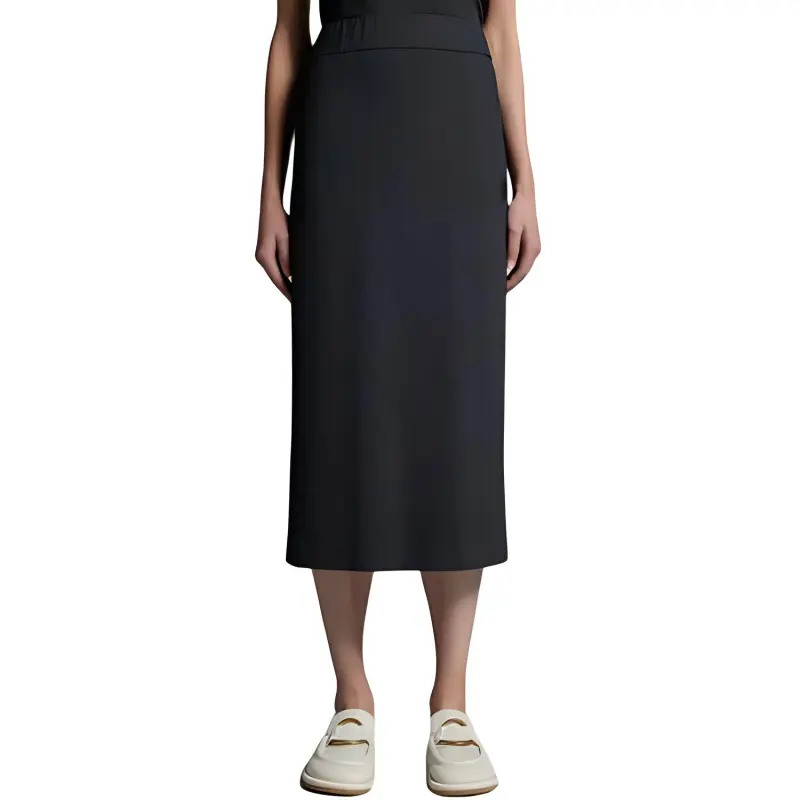 Moncler Logo Patch Midi Skirt-2