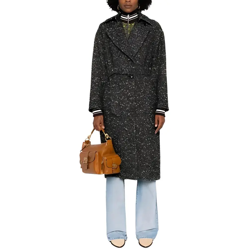 ISABEL MARANT ETOILE Horia Double Breasted Belted Coat-2