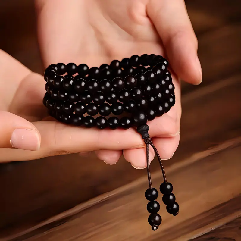 EADDA JEWELRY Ebony Wooden Bracelets Unisex-1