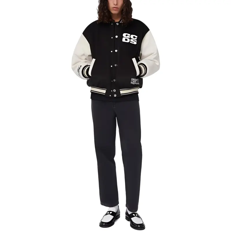 GCDS Two Toned Long Sleeved Bomber Jacket-1