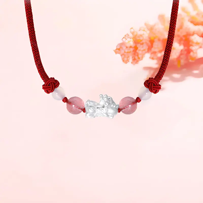 CHINA GOLD Agate Necklaces Unisex-2