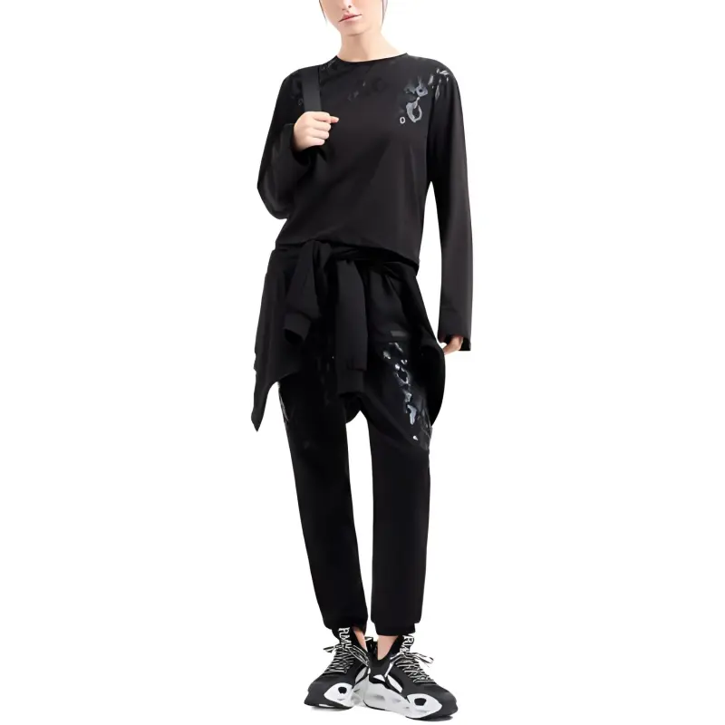 EMPORIO ARMANI EA7 Regular T Shirt Women's Black-1