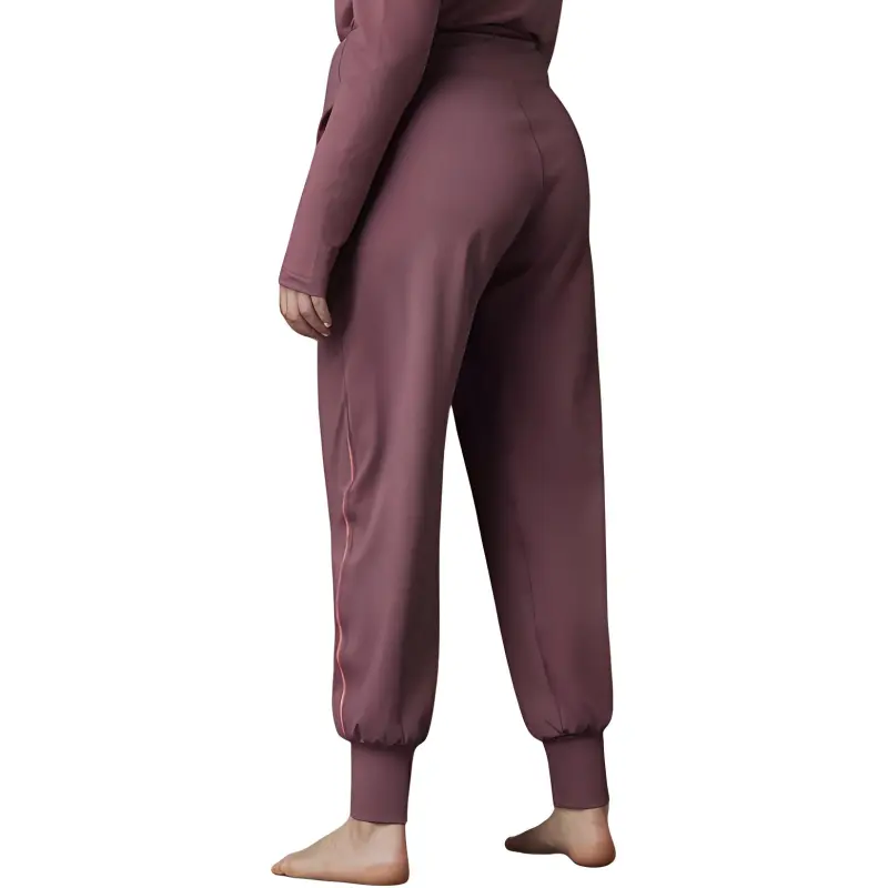 Adidas Casual Pants Women's Burgundy-2