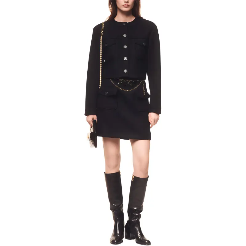 CHANEL 24 Fall Winter Jackets & Coats Women's Black-1