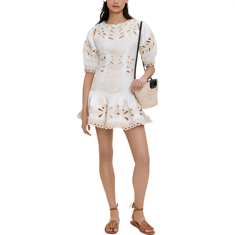 Maje Short Sleeved Dresses Women's Light Umber-1