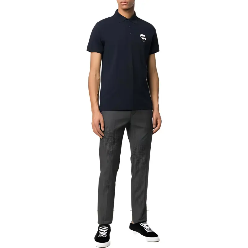 KARL LAGERFELD SS23 Polo Shirt Men's Black-1