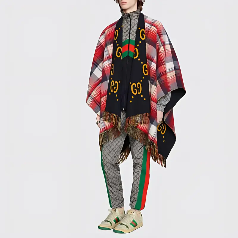 GUCCI Shawls Unisex Black-5