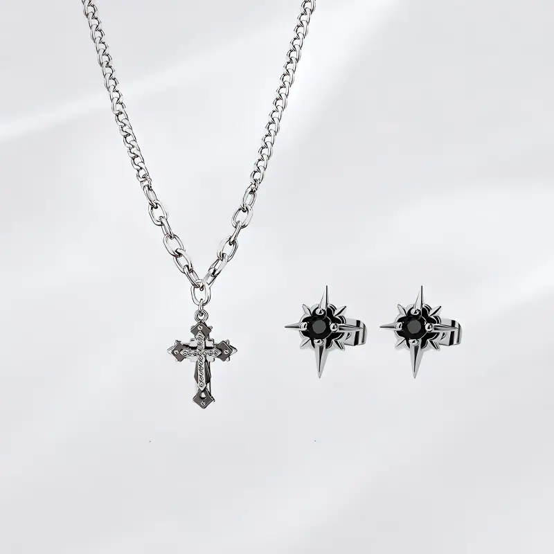 Asia Star Alloy Necklaces Men's-1
