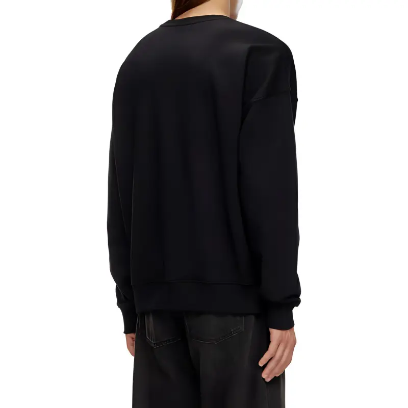 DIESEL Logo Embroidered Crewneck Sweatshirt-4