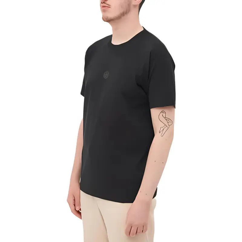 STONE ISLAND T Shirts Men Black-1