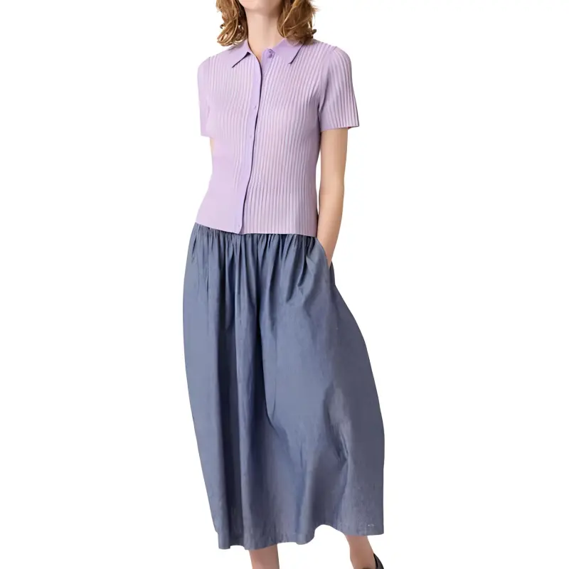 Ines De La Fressange X UNIQLO X Ines De La Fressange Knitwear Women's Light Purple-1