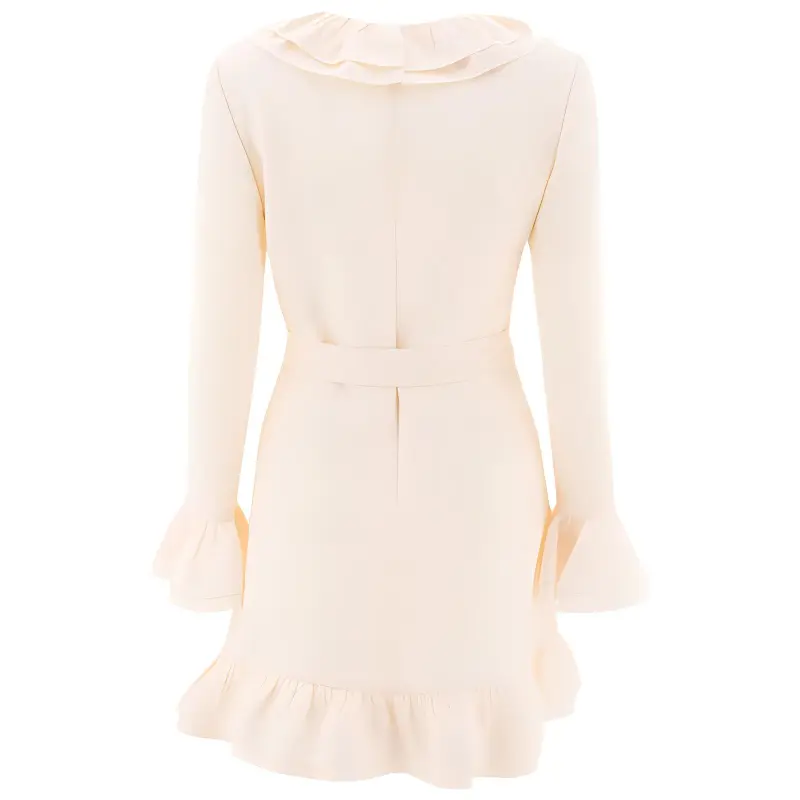 Valentino Long Sleeved Dress Women's White-1