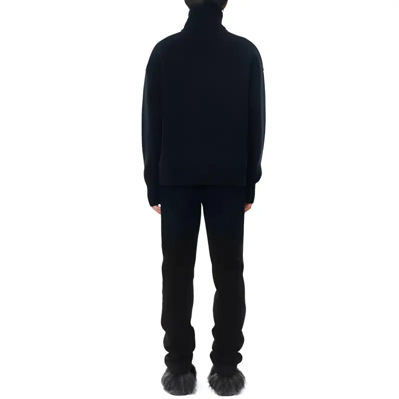 WE11DONE Square Logo Pile Knit Jumper-2