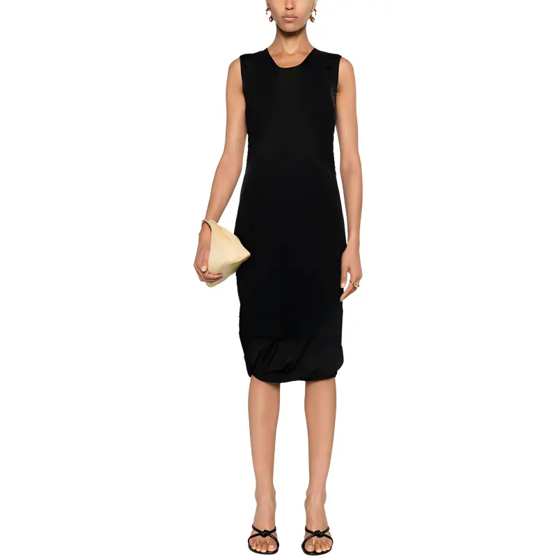 JIL SANDER Knitted panels Puffball Dress-1