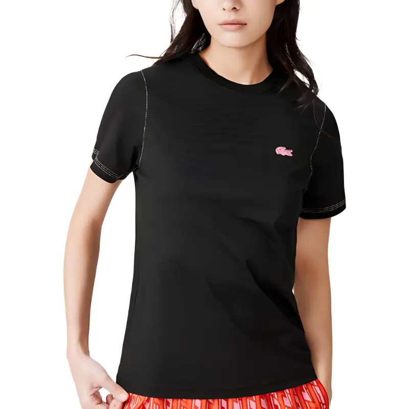 LACOSTE T Shirts Women's Black-1