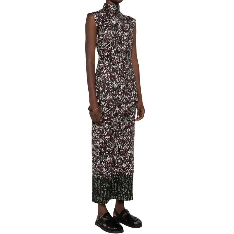 LOEWE Tube Dress 'Khaki Green/Multicolor'-5