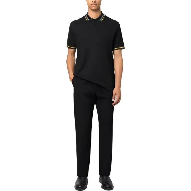 VERSACE JEANS COUTURE Polo Shirts Men Black-1